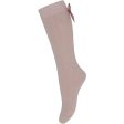 MP 67006 Sofia Knee Socks Bow 853 Rose Dust Online now