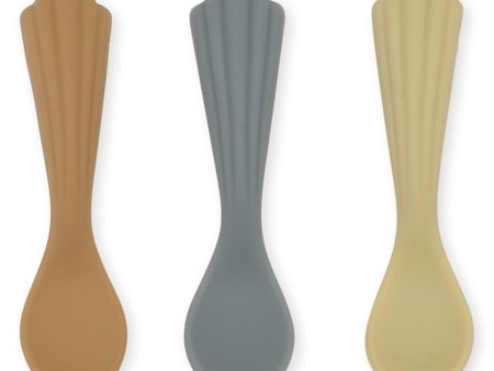 Konges Sløjd Silikon Clam Skedar 3-pack Beach Blue Online Sale