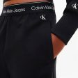 Calvin Klein Logo Tape Punto Stickat Byxor Black Online