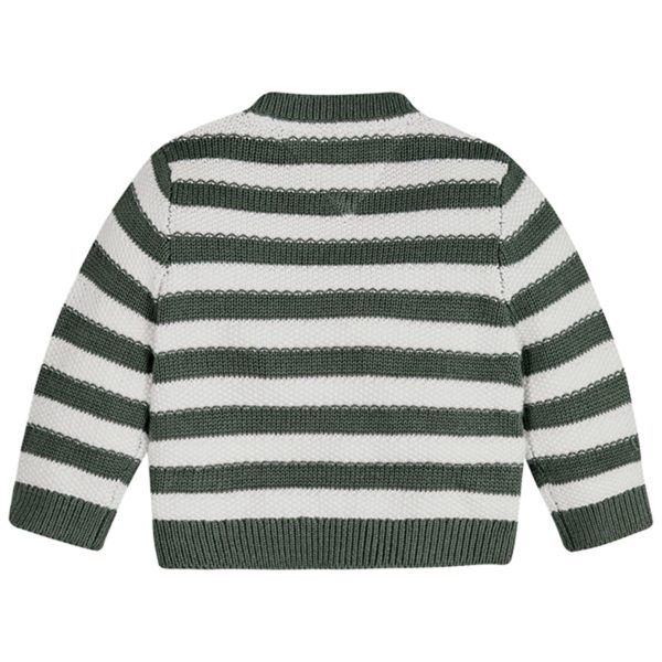 Tommy Hilfiger Baby Structured Stripe Sweater Avalon Green Stripe Cheap