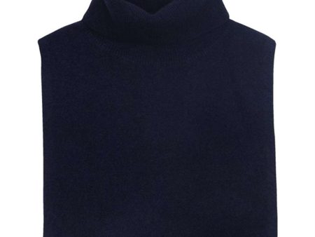 HOLMM Navy Lou Cashmere Stickat Halsedisse Hot on Sale