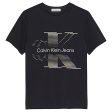 Calvin Klein Lined Monogram T-Shirt Black Cheap