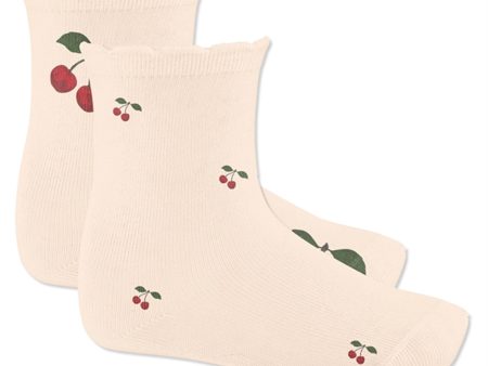 Konges Sløjd Jacquard Strumpor 2-pack Big Cherry Cherry Fashion