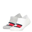 Tommy Hilfiger 2-Pack Footies Flag white grey For Discount