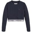 Tommy Hilfiger Tape Rib Crop Topp Desert Sky Supply