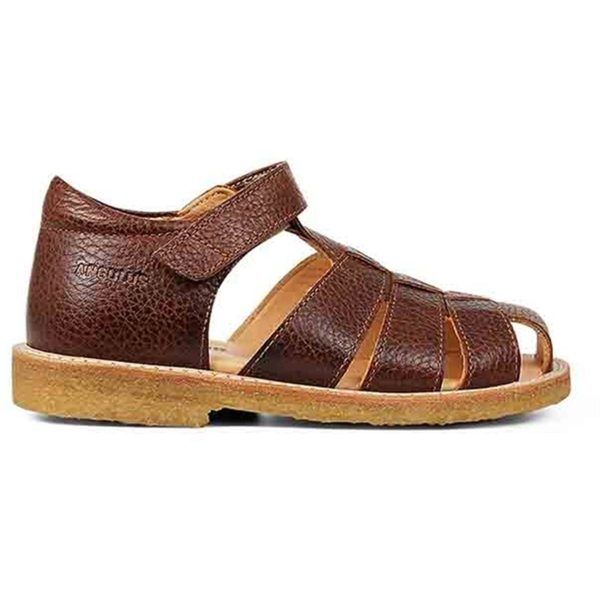 Angulus Sandal M. Kardborreband Mellembrun on Sale