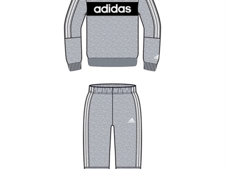 adidas Light Grey Heather Sweat Set Online