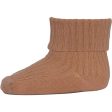 MP 533 Cotton Rib Baby Socks 858 Tawny Brown Online